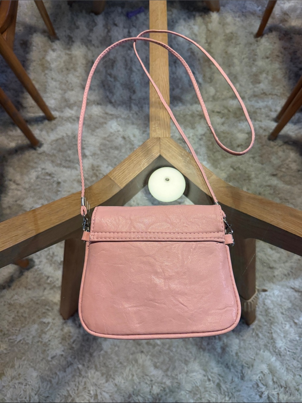 Pink 3-D Floral Crossbody Bag - Women - Picture 5 of 7